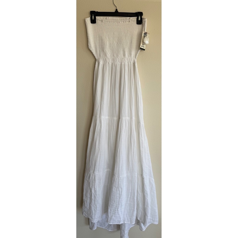 Rip Curl Premium Surf Strapless Maxi Dress - White Size L